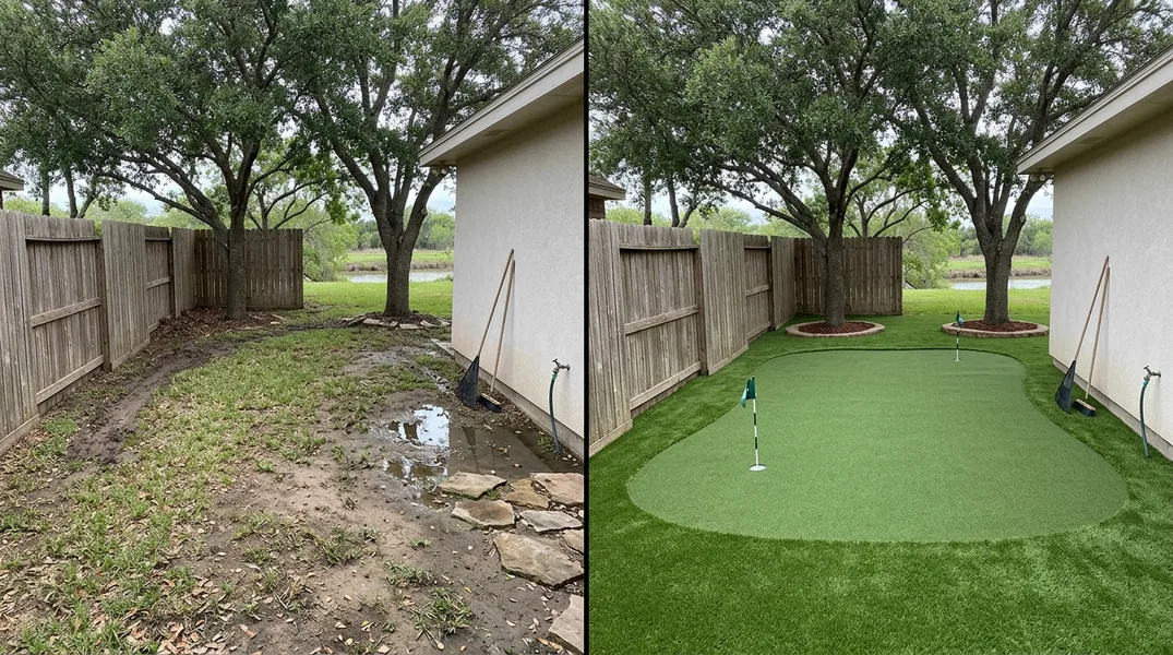 Result artificial grass installation in Brownsville - Brownsville Artificial Grass Installation